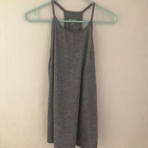 Old Navy Active Grey Stripe Go Dry Tank Size L